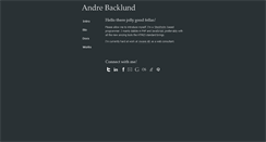 Desktop Screenshot of andrebacklund.com